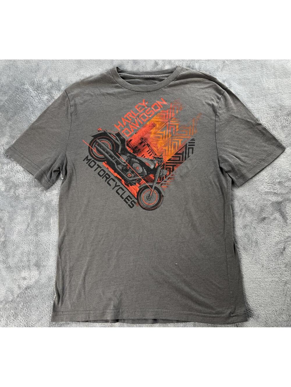 Harley Davidson T-Shirt Grey Lg Official Graphic Performance Harley Syracuse NY